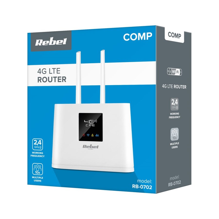 Rebel RB-0702 trdls router Enkelt band (2,4 GHz) 3G 4G #3