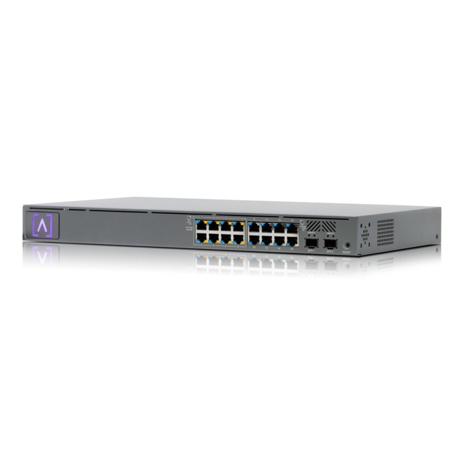 Alta Labs S16-POE netvrksswitch Administreret Gigabit Ethernet (10/100/1000) Strm over Ethernet (PoE) 1U Gr #1