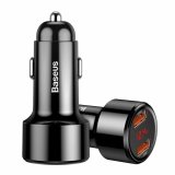 Baseus CCMLC20A-01 oplader til mobil enhed Smartphone Sort USB Hurtig opladning Automatisk #1
