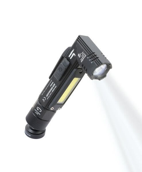 TROIKA ECO KNICKLICHT Sort H�ndlommelygte + pandeb�nd med lommelygte COB LED #2