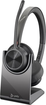 Poly Voyager 4320 UC Stereo USB-A-headset +BT700 USB-A-adapter + bordoplader #3
