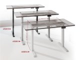 Equip 650815 stel til skrivebord Elektrisk 2 ben Sort #5