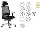 SPECTRUM ergonomisk kontorstol sort #4