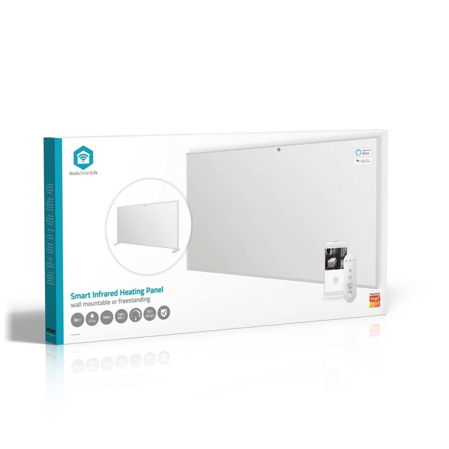 Nedis HTIP700WTW varmeapparat Indend�rs Hvid 700 W Infrar�d elektrisk omr�devarmer #10