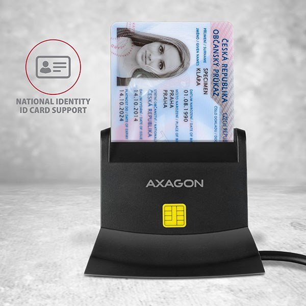 Axagon CRE-SM2 smartcard lser Indendrs USB USB 2.0 Sort #4