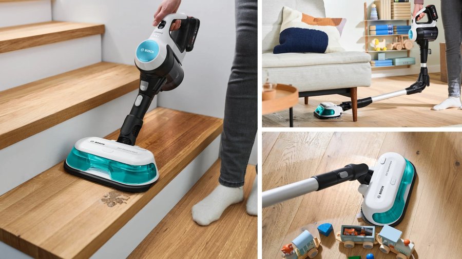 Bosch BCS71HYG4 Ledningsfri 2-i-1-stvsuger, stvsugning og mopping Unlimited 7 ProHygienic Aqua White #19
