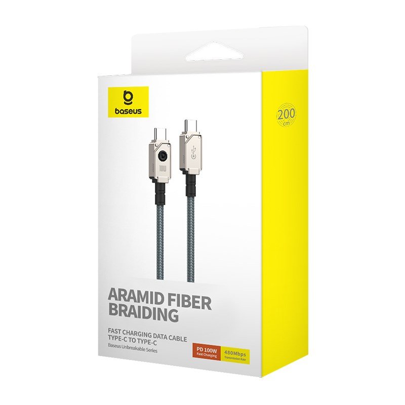 Baseus Unbreakable USB C til USB C-kabel 1 m 100 W #7
