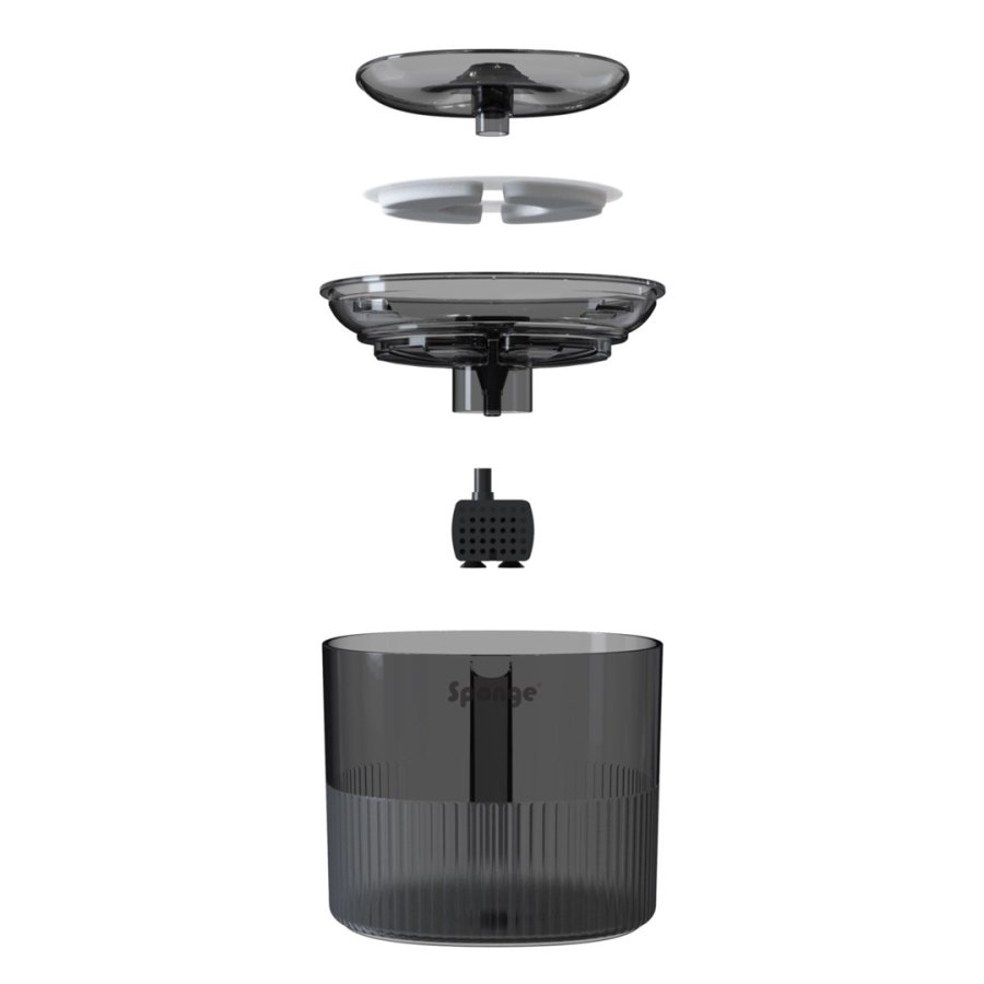 SPONGE Pet Fountain - automatisk vandskl til kledyr  1,8l #5