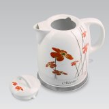Feel-Maestro MR-066-RED FLOWERS elkedel 1,5 L 1200 W Rd, Hvid #2