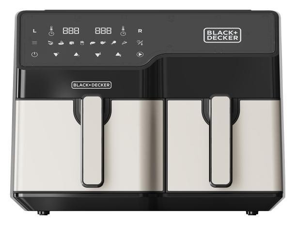 BLACK+DECKER Air Fryer Dual Basket 2500W #1