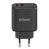 SAVIO LA-06/B USB Quick Charge Power Delivery 3.0 30W Intern oplader #1