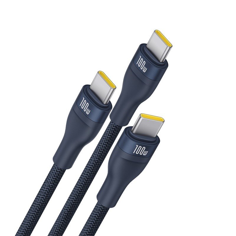 Baseus Flash Series Type C til C+C+C hurtigopladningskabel 480 Mbps Bl #2