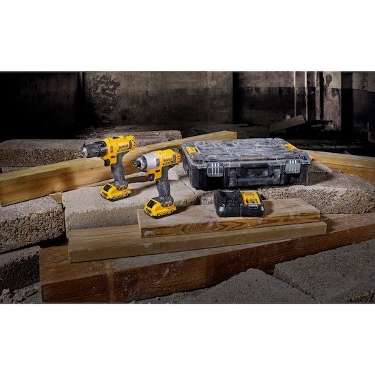 DeWALT DCK211D2T-QW elvrktj kombinationsst Batteri #5