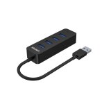 UNITEK uHUB Q4 USB 3.2 Gen 1 (3.1 Gen 1) Type-A 5000 Mbit/s Sort #3