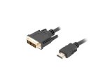 Lanberg CA-HDDV-10CC-0030-BK videokabel adapter 3 m HDMI Type A (Standard) DVI-D Sort #1