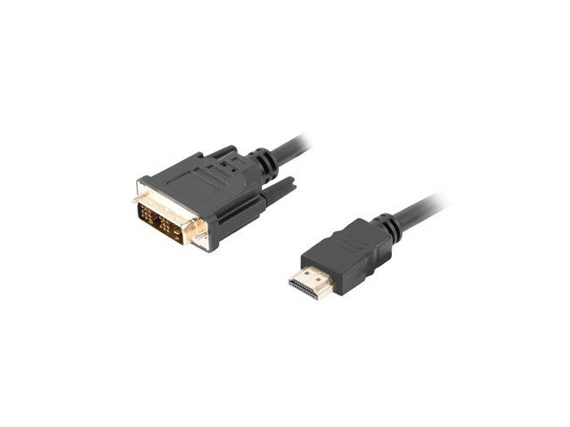 Lanberg CA-HDDV-10CC-0030-BK videokabel adapter 3 m HDMI Type A (Standard) DVI-D Sort #1