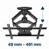 Gembird WM-75ST-01 tv-beslag 190,5 cm (75