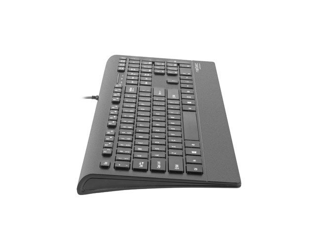 Natec multimedietastatur BARRACUDA slim USB, US-layout, sort #2