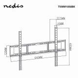 Nedis TVWM1051BK tv-beslag 177,8 cm (70