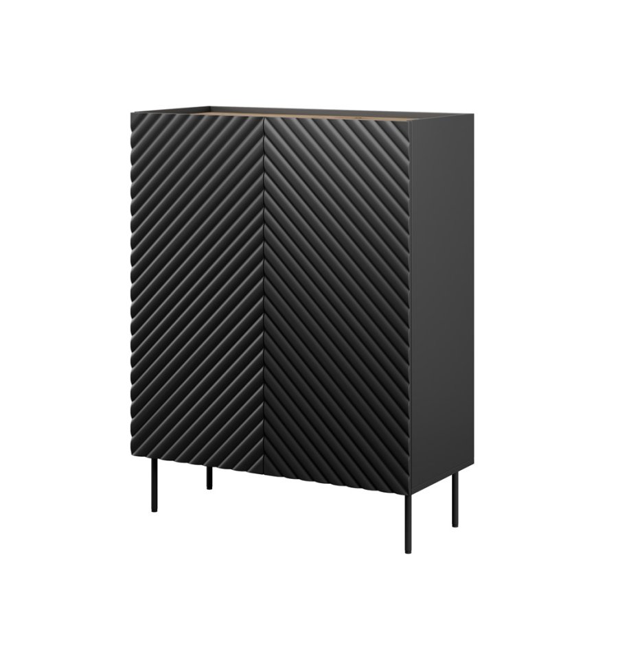 Reol 2D2SZ ONDA 98x45x127 sort #1