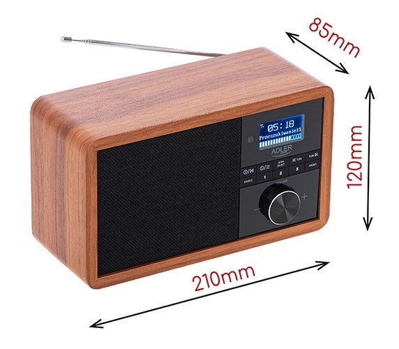 Adler AD 1184 radio Brbar Digital Sort, Tr #13