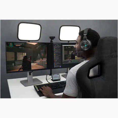 Corsair VIRTUOSO RGB Wireless XT Headset Kabel & trdls Bluetooth Sort #12