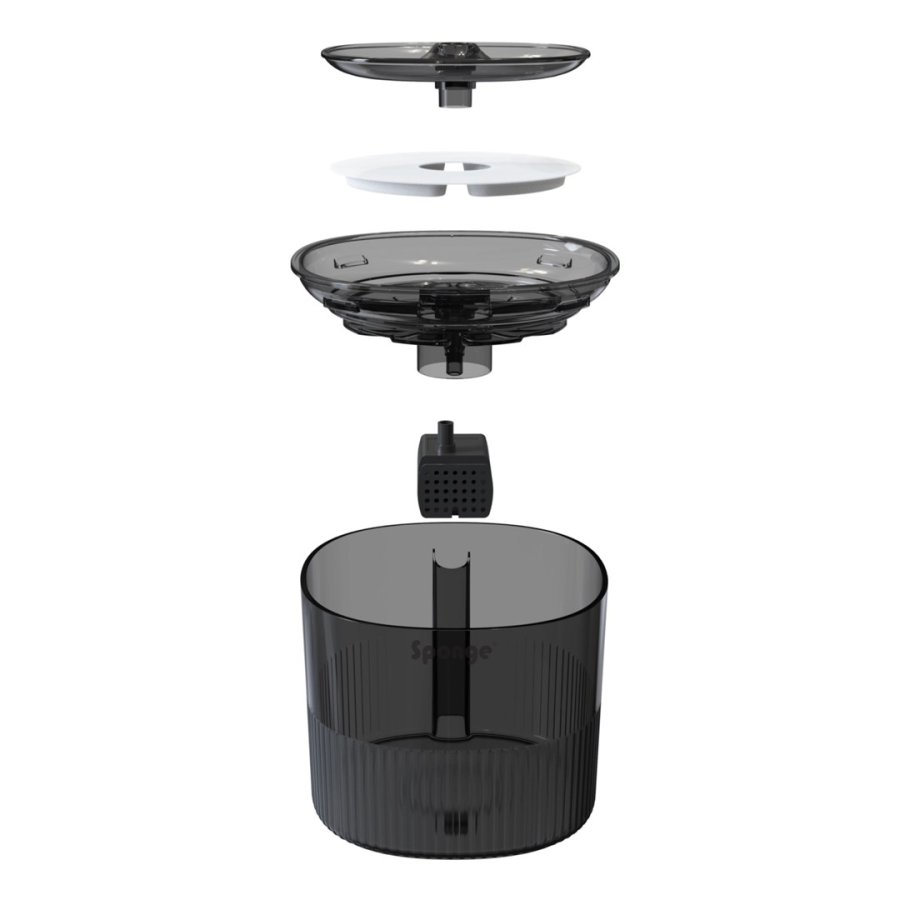 SPONGE Pet Fountain - automatisk vandskl til kledyr  1,8l #6