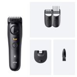 Braun BeardTrimmer 5 80789813 skg trimmer Vekselstrm/batteri 20 2 cm Vd og tr Sort #3