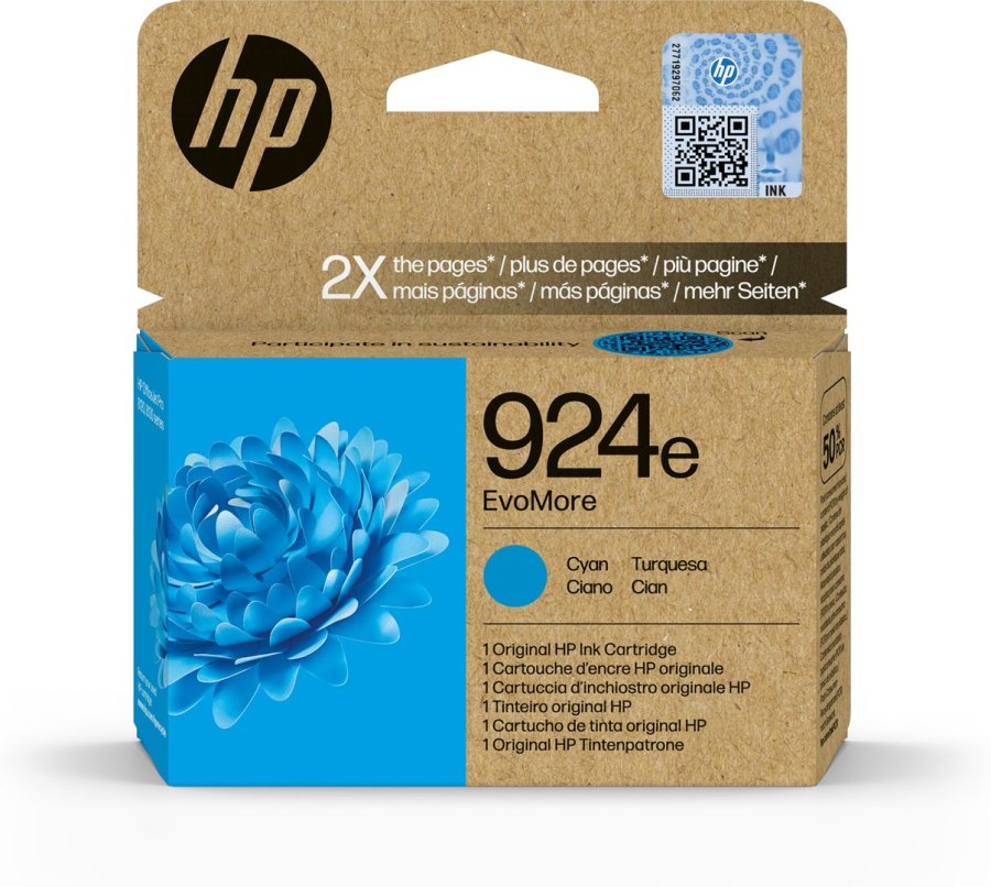 HP Original 924e EvoMore-blkpatron, cyan #1