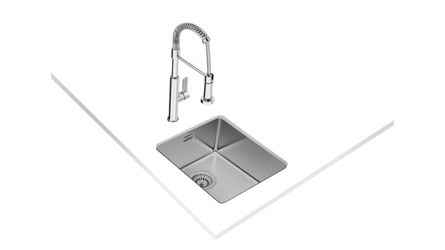 Teka BeLinea RS15 34.40 Undermonteret hndvask Rektangulr Rustfrit stl #3