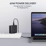 AUKEY PA-D5 GaN oplader til mobil enhed Sort 2xUSB C Power Delivery 3.0 63W 6A Dynamic Detect #3
