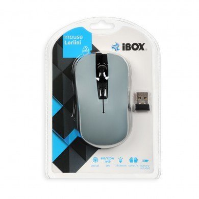 iBox LORIINI mus Ambidextrous RF trdlst Optisk 1600 dpi #6