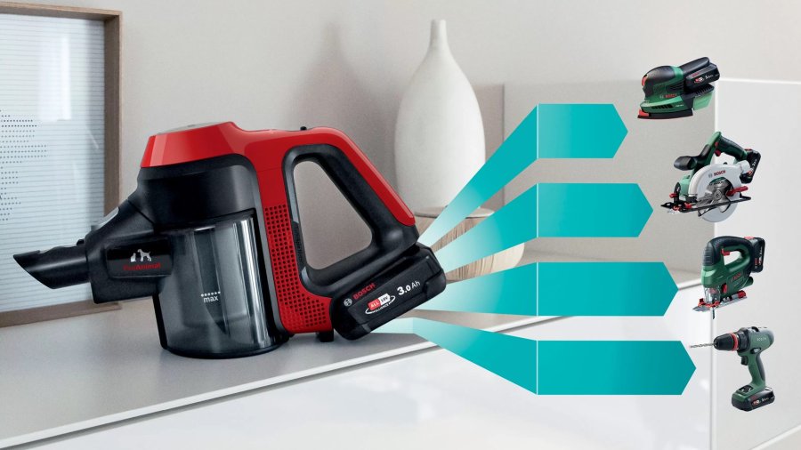 Bosch BCS711PET stav stvsuger & elektrisk kost Stick vakuum Batteri Dry Posels 0,3 L Sort, Rd 3 At #34