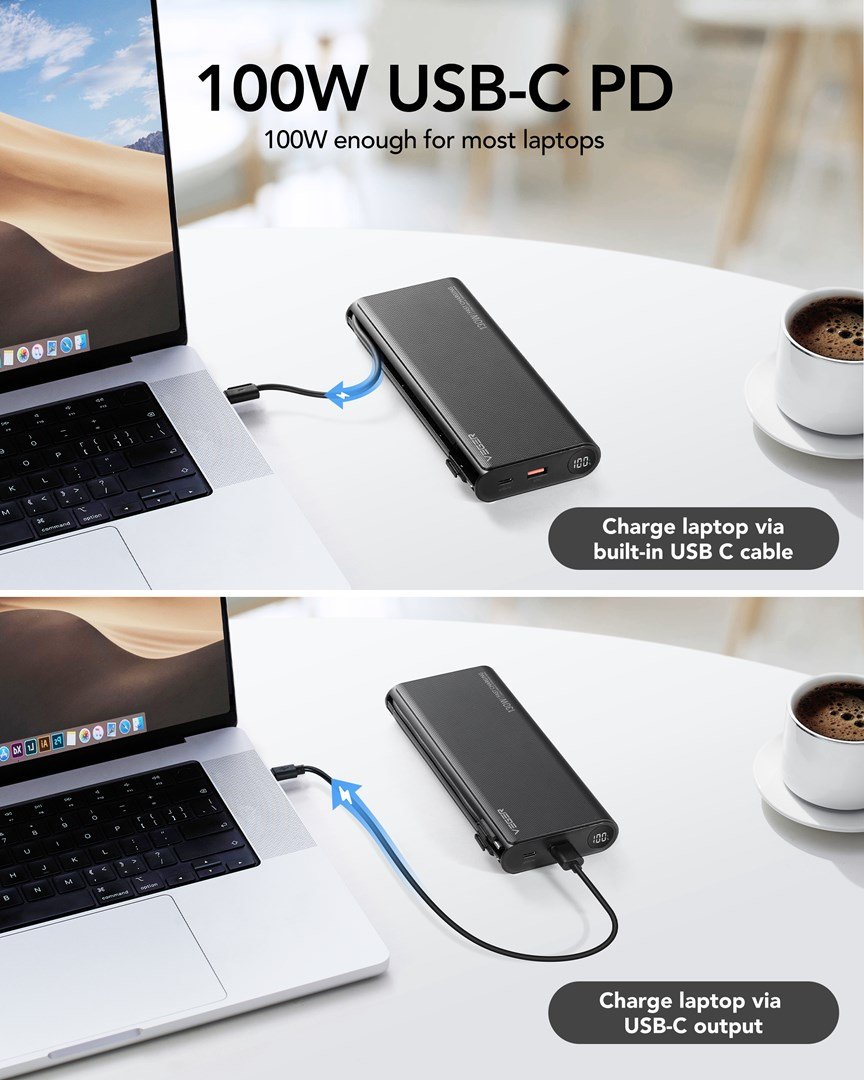 VEGER TC130 powerbank Lithium-Ion (Li-Ion) 25000 mAh Sort #13