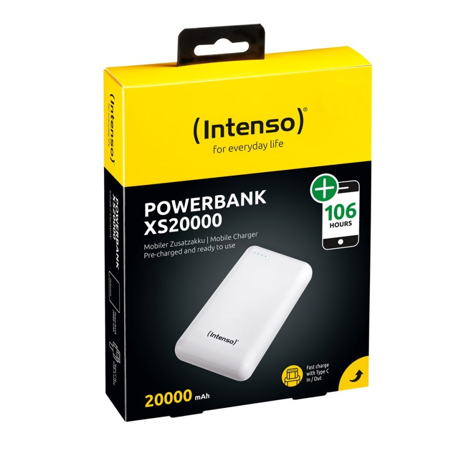 Intenso XS20000 Powerbank Zusatzakku LiPo 20000 mAh 7313552 Lithium polymer (LiPo) Hvid #7