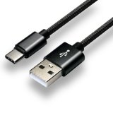 everActive USB-C-kabel 1m - Sort, flettet, understttelse af hurtig opladning, 3A - CBB-1CB #3