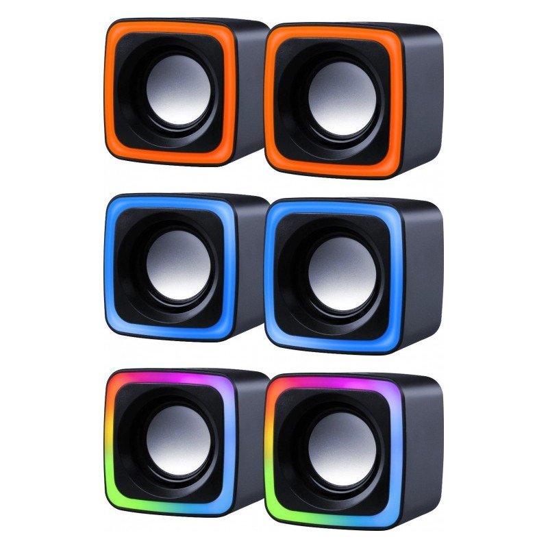 PC SPEAKERS DEFENDER SOLAR 7 2.0 6W LED USB #5