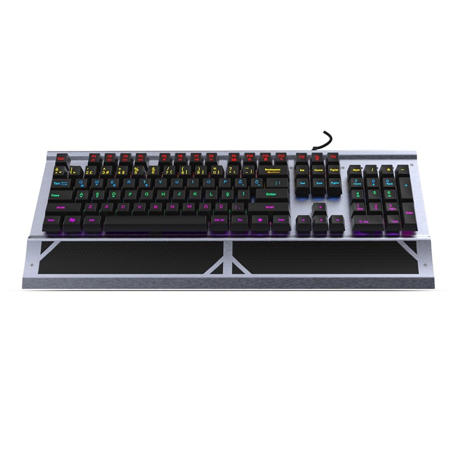 Inca IKG-444 tastatur Spil USB Gr� #1