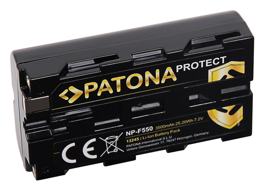 Patona Protect NP-F550 3500mAh / 25.2Wh batteri til Sony NP-F550 F330 F530 F530 F750 F930 F930 F920 F550 #2