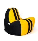 Puf GO GIFT Gul Sort Oxford tejido antidesgarros 140 x 100 x 100 cm 140 x 100 cm #1