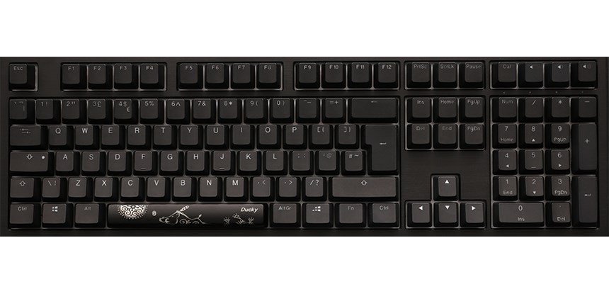 Ducky Shine 7 tastatur Spil USB Tysk Sort #1