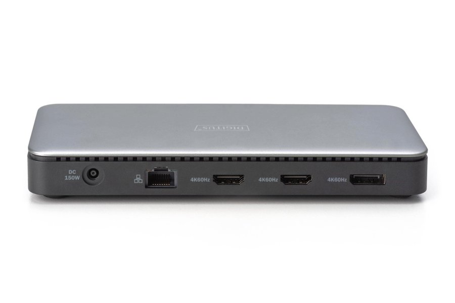 Digitus DA-70917 dockingstation Ledningsfrt USB 3.2 Gen 2 (3.1 Gen 2) Type-C Sort, Gr #5