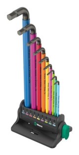 Wera 950/9 Hex-Plus Multicolour 3 angle wrench set #1