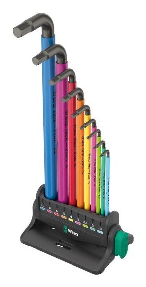 Wera 950/9 Hex-Plus Multicolour 3 angle wrench set #1
