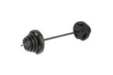 Lige vgtstang med udskiftelige vgte ONE FITNESS GSPO40 (17-57-027) Kompositskiver 42 kg Sort #9
