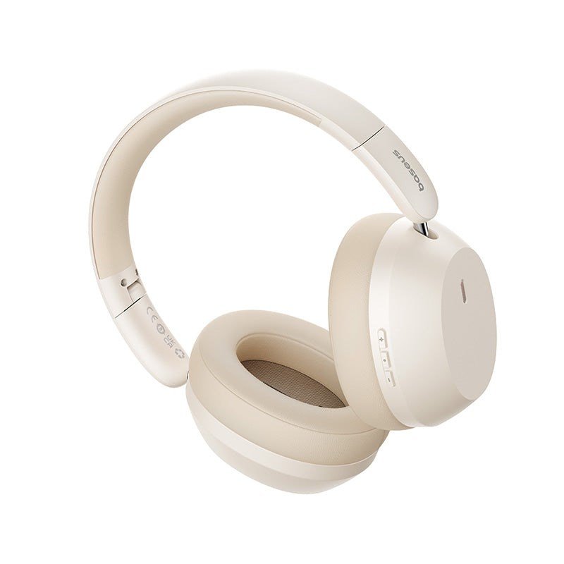 Baseus Bass 35 Max Hovedtelefoner Kabel & trdls Headset Musik USB Type-C Bluetooth Beige #5