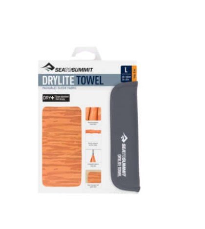 Badehndklde 60x120 DryLite Hndklde Outback solnedgang Sea To Summit Orange 1 stk #2