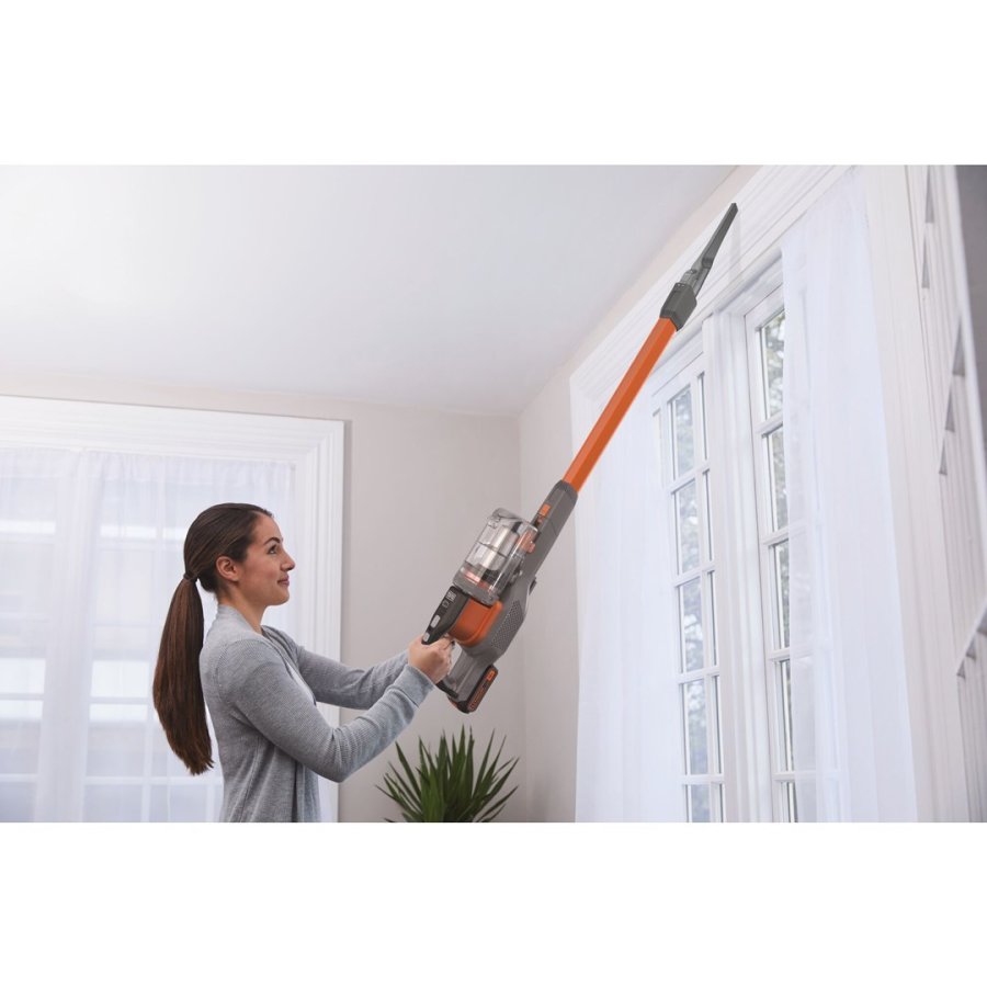 Black & Decker BHFEV182C-QW stav stvsuger & elektrisk kost 2-i-1 stangstvsuger Batteri Dry Posels Orange, Titanium 2 At #22