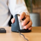 R-Go Tools R-Go HE Mouse, Ergonomisk mus, Medium (165-195mm), Venstre, Med kabel #7