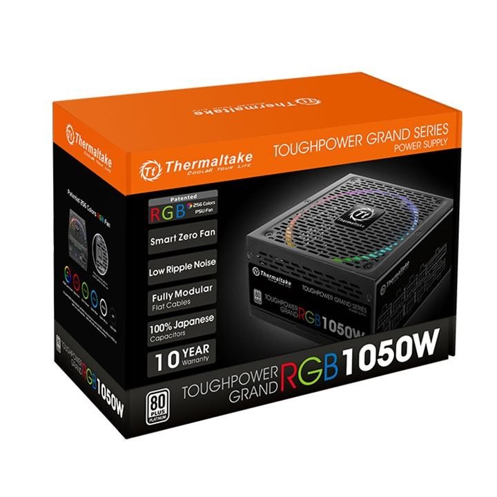 Thermaltake Toughpower Grand RGB 1050W Platinum enhed til str�mforsyning 24-pin ATX ATX Sort #6